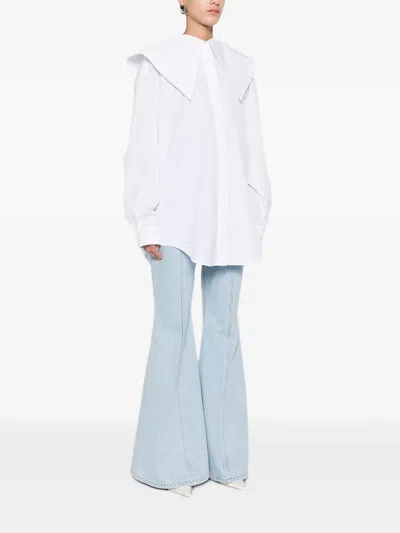 Viktor & Rolf 볼랑 디테일 셔츠 In White