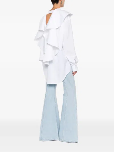 Viktor & Rolf 볼랑 디테일 셔츠 In White