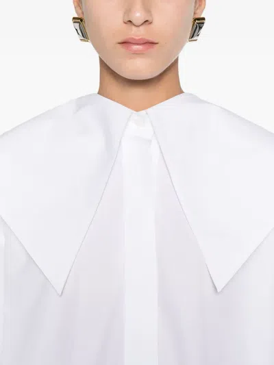 Viktor & Rolf 볼랑 디테일 셔츠 In White