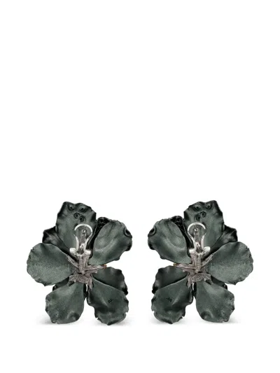 Anabela Chan 포피 멀티 스톤 이어링 In Black