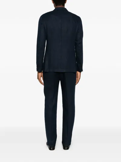 Manuel Ritz Single-breasted Blazer In Blue