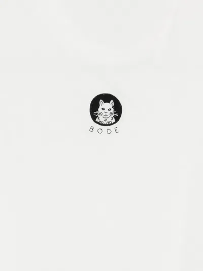 Bode Cat-patch T-shirt In White