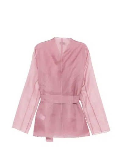 Antonelli Belted Jacket In Pink