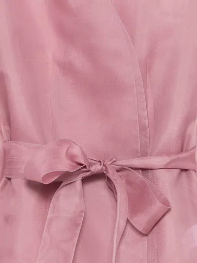 Antonelli Belted Jacket In Pink