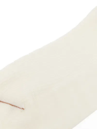 Zegna Microtexture Socks In White