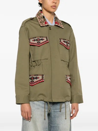 Front Street Drawstring-waist Jacket In Multi