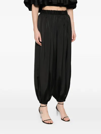 Parlor Elasticated-cuff Trousers In Black