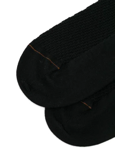 Zegna Texture First Socks In Black