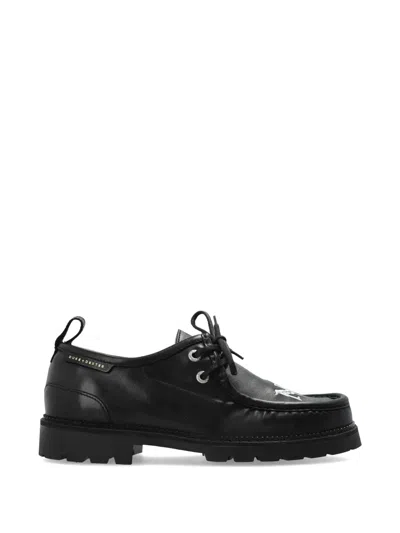 Duke + Dexter Moby Ny-embroidered Boots In Black