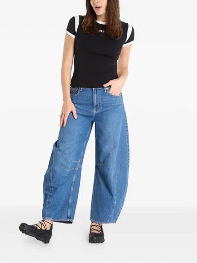 Gap Barrel-leg Darted Jeans In Blue