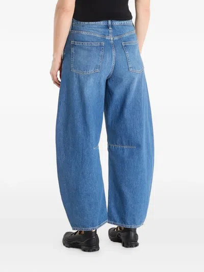 Gap Barrel-leg Darted Jeans In Blue