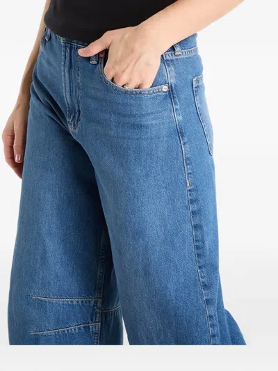 Gap Barrel-leg Darted Jeans In Blue