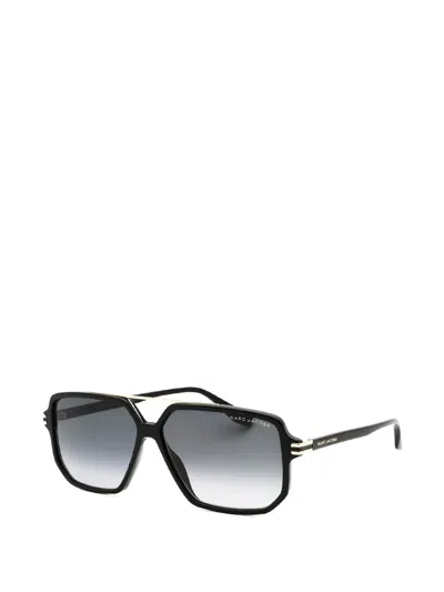 Marc Jacobs Double-bridge Pilot-frame Sunglasses In Blue