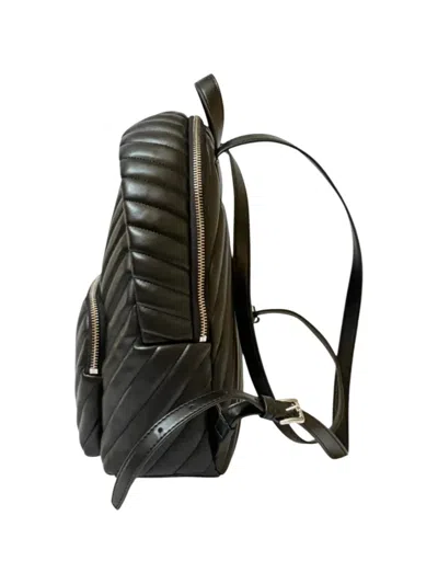 Michael Kors Medium Erin Quilted Backpack In Black