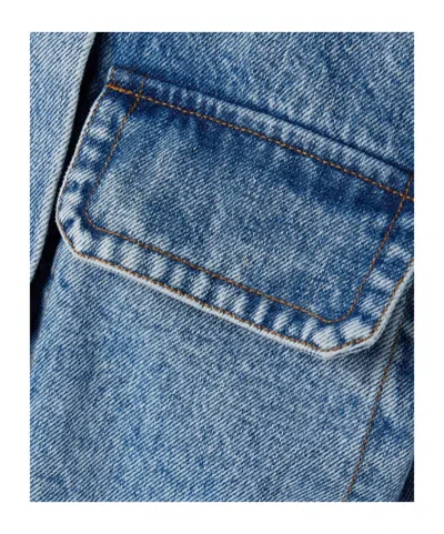 Co Long-sleeved Denim Jacket In Blue