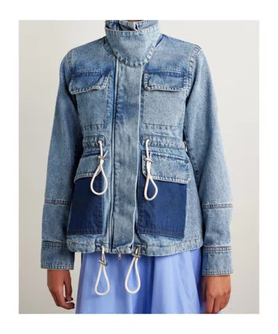 Co Long-sleeved Denim Jacket In Blue