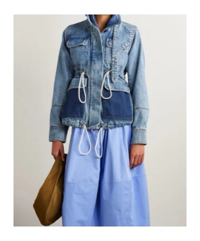 Co Long-sleeved Denim Jacket In Blue