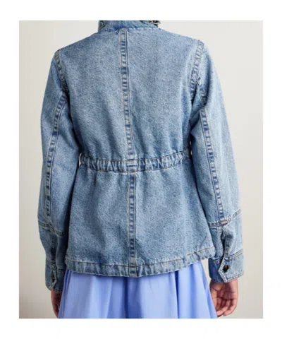 Co Long-sleeved Denim Jacket In Blue