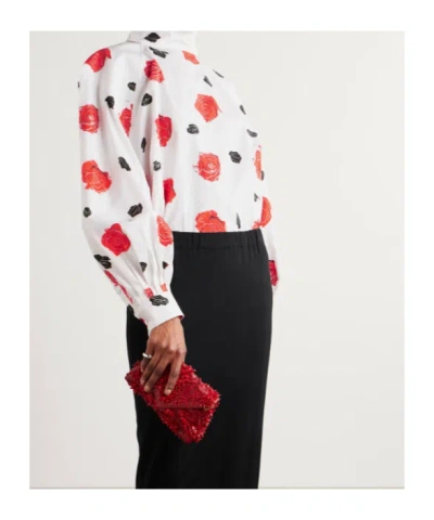 Marni Oversized Poplin Blouse In White