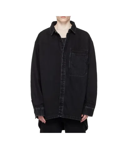 Entire Studios Herculean Shirt Jacket In Black