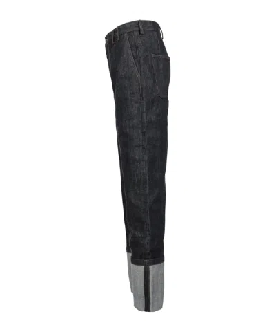 Entire Studios Belt Loop Jeans In Black