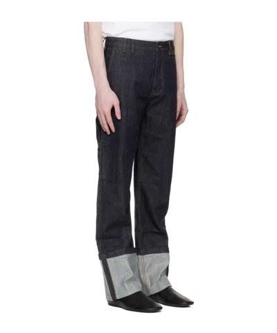 Entire Studios Belt Loop Jeans In Black