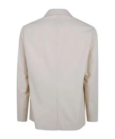 Pt01 Single Breasted Jacket In White