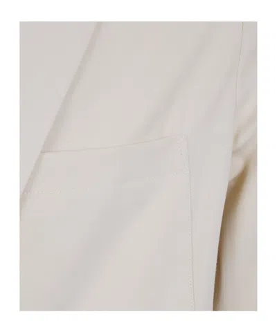 Pt01 Single Breasted Jacket In White