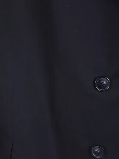 Pt01 Double Breasted Jacket In Blue