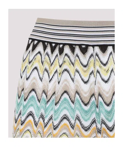 Missoni Pull On Pants Multicolor Beige Light Base In Multi