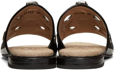 Shop Toga Black Embellished Slide Sandals