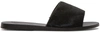 Ancient Greek Sandals Black Calf-hair Taygete Sandals