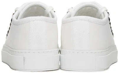 Shop Jw Anderson White Canvas Trainers