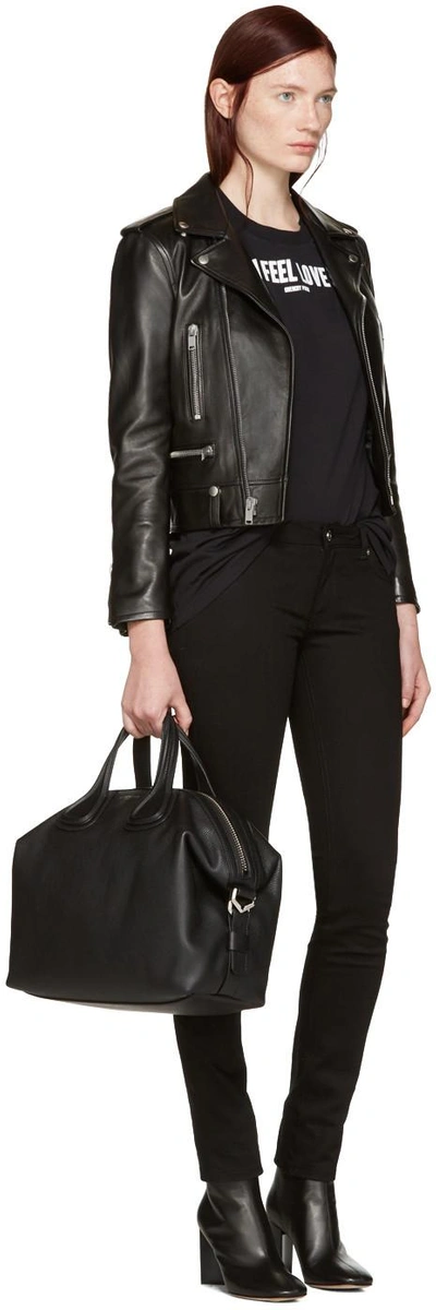 Shop Givenchy Black Medium Nightingale Bag