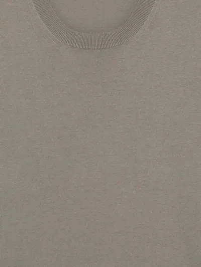 Corneliani Embroidered-logo T-shirt In Gray
