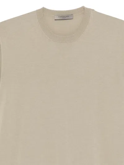 Corneliani Fine-knit T-shirt In Neutral