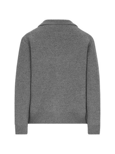 Ether Zip Front Bomber In Gray