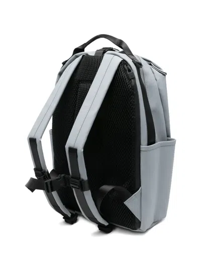Rains Clip Front Matte Backpack In Black