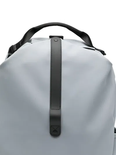 Rains Clip Front Matte Backpack In Black