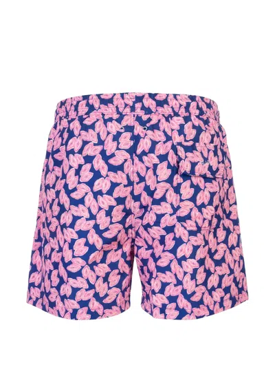 Kiton Geometric-print Drawstring Swim Shorts In Multi
