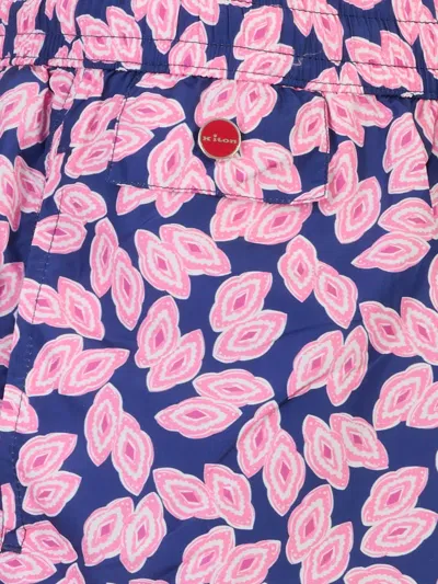 Kiton Geometric-print Drawstring Swim Shorts In Multi