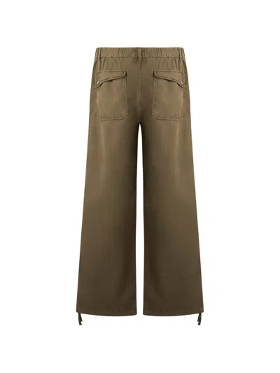 Herno Drawstring-hem Trousers In Brown