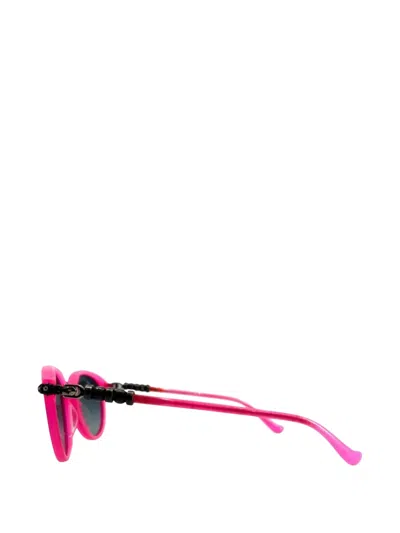 Chrome Hearts Round-frame Sunglasses In Pink