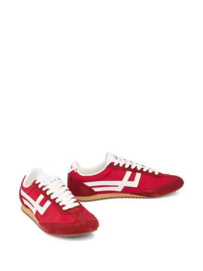 Pro-keds Racer 77 Suede-panelled Sneakers In Red