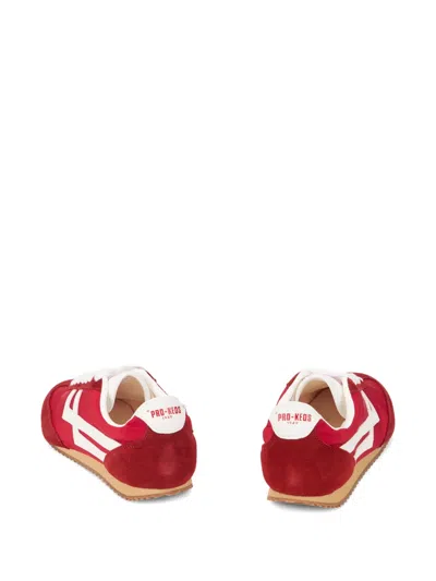 Pro-keds Racer 77 Suede-panelled Sneakers In Red