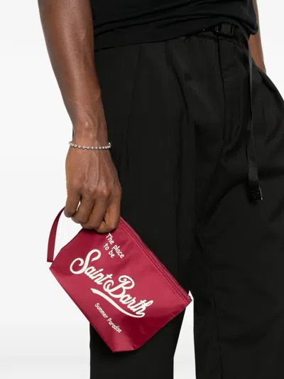 Mc2 Saint Barth Aline Logo-print Clutch Bag In Pattern
