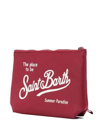 Mc2 Saint Barth Aline Logo-print Clutch Bag In Pattern