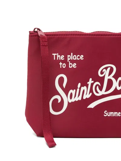Mc2 Saint Barth Aline Logo-print Clutch Bag In Pattern