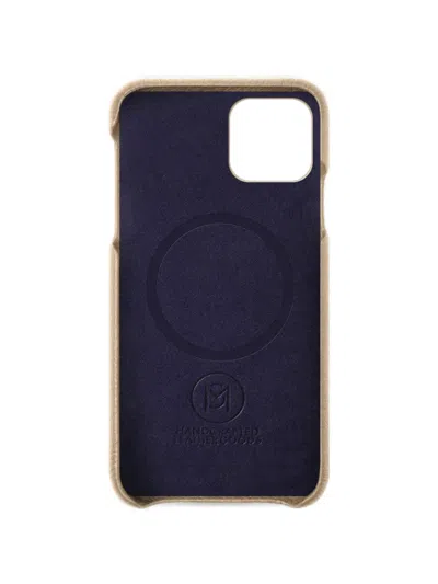 Maison De Sabre Leather Iphone 14 Case In Neutral