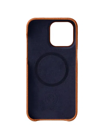 Maison De Sabre Leather Iphone 15 Pro Case In Brown